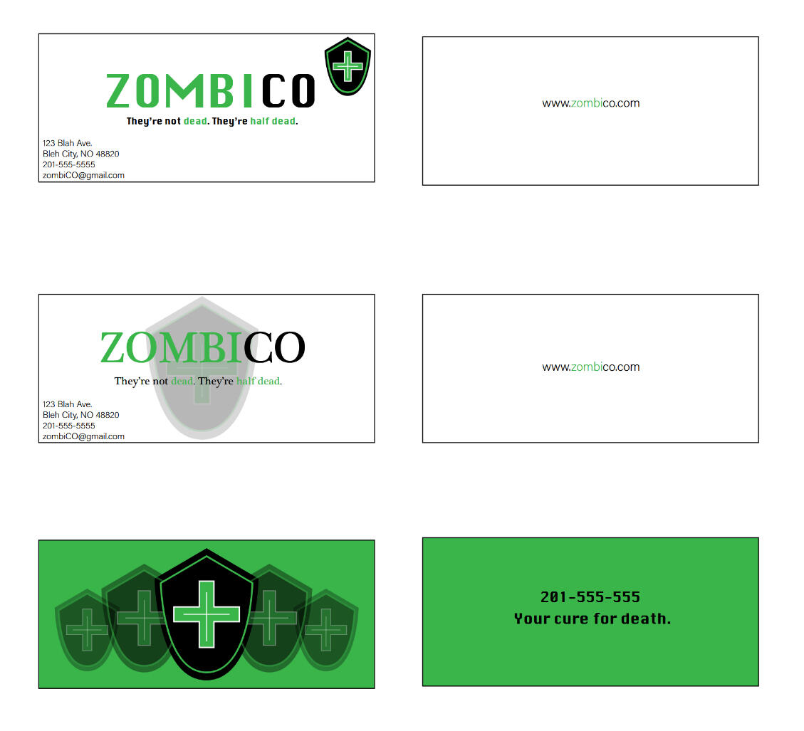 ZOMBICO Business Cards